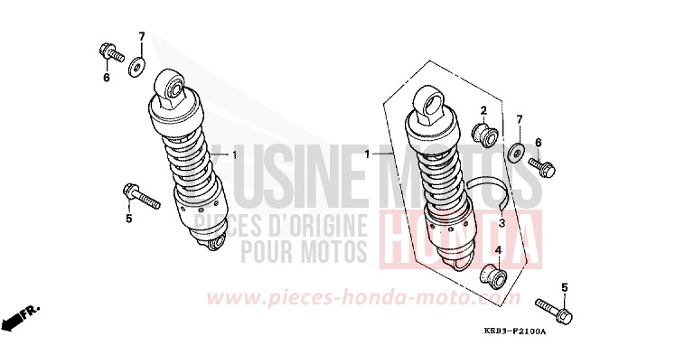 KISSEN, HINTEN von CA125 REBEL MAGNA RED (R201) von 1995